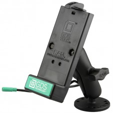 GDS POWERED PHONE DOCK WITH DRILL-DOWN DOUBLE BALL MOUNT