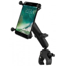 RAM X-GRIP LARGE PHONE MOUNT WITH RAM TOUGH-CLAW SMALL CLAMP BASE
